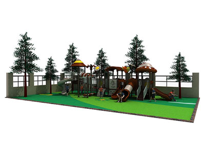 GS Certificated Plastic Outdoor Playset for Toddlers CT-008